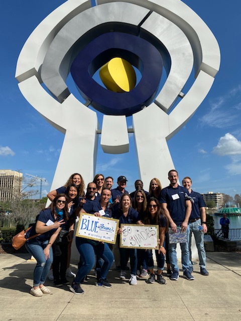 Leadership Orlando Class 99 Blue Team posing for photo